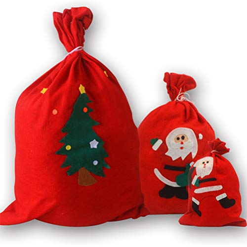 NICEXMAS Sacola de Presente de Natal Sacolas de Lembrancinhas Sacola de NÃ£o Tecido Sacola de Tecido