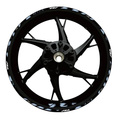 Felgen Aufkleber Felgenaufkleber Für Yamaha MT03 MT07 MT-03 MT-07 MT 03 07 Reflektierende Streifenband Nabenaufkleber Motorrad Dekor Felgenaufkleber(Farbe 16)