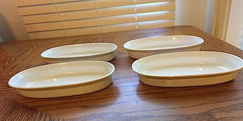 Set Of 4 - Corning Ware French White Individual 475 Ml Casserole Baking Dishes F-15-B #TOP1