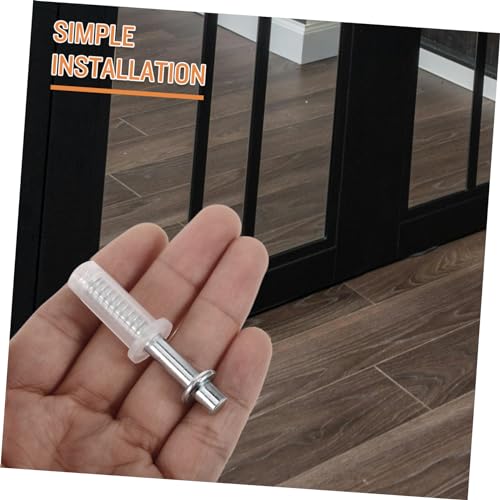 Kit de 4 piezas de herrajes para puertas plegables con pivote metálico mejorado para hogares y oficinas miniatura 6