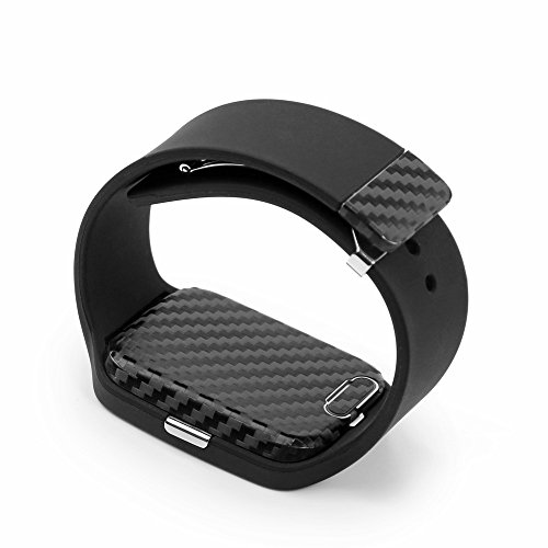 Armorsuit Black Carbon Fiber Skin Back Protector Film + Hd Clear Screen Protector For Sony Smartwatch 3 - Hd Clear #TOP6