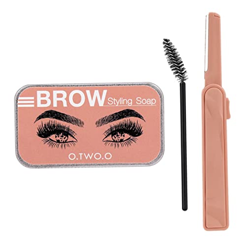 minkissy Kit De Maquillaje De 3 Piezas Para Cejas Lápiz Para Cejas Jabón Para Cejas Suministros De Maquillaje Cepillo Para Cejas Pomada Para Cejas Jabón Para Cejas Textura De Gel