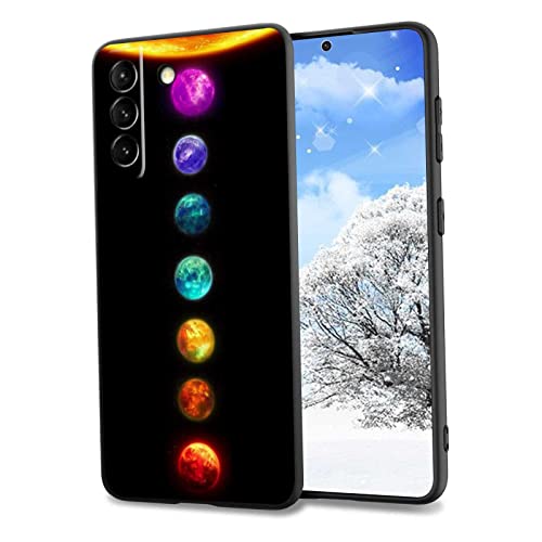 Compatible with Samsung Galaxy S22+Plus Planet Case, Colorful Space Planet Groovy Graphic for iPhone Case Girls Women, Slim Soft Silicone Bumper Protection Case for Samsung Galaxy S22+Plus