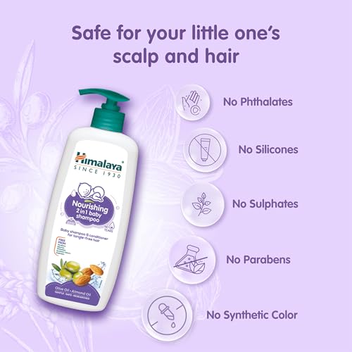 Image of Himalaya Nourishing 2in1 Baby Shampoo 400ml | Shampoo&Conditioner for tanglefree hair (Pack of 2)