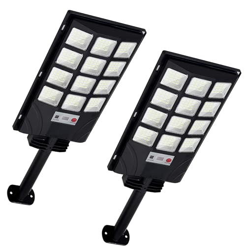 Aqraou Solar Lights Outdoor Motion Sensor, IP66 Waterproof Solar Street Lights Outdoor Dusk to Dawn,...