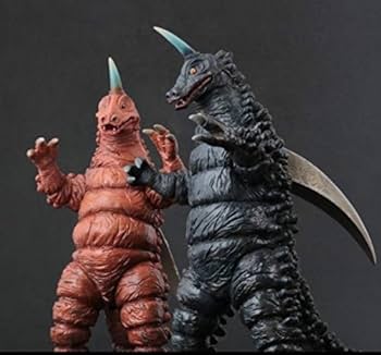 怪獣郷/ブラックギラス ソフビ Amazon | 怪獣/ブラックギラス レッドギラス 角青ver セット