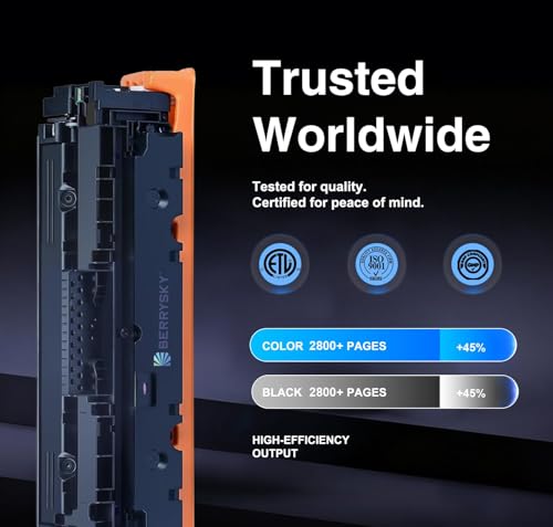 Image of 410A Black Toner Cartridges with Chip Replacement for HP 410A 410X Toner Color Laser Jet Pro MFP M477fnw Toner M477fdw M477fdn M452dn M452nw M477 M377 Printer 2 Pack