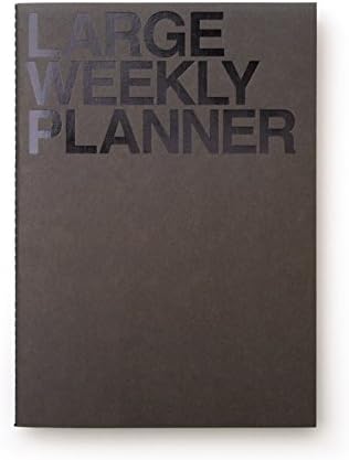 JSTORY Large Weekly Planner Stitch Bound Lays Flat Huge Undated Year Round Flexible Cover Goal/Time Organizer Thick Paper Eco Friendly Customizable B5 54 Weeks 100 GSM 28 Sheets Olive Black