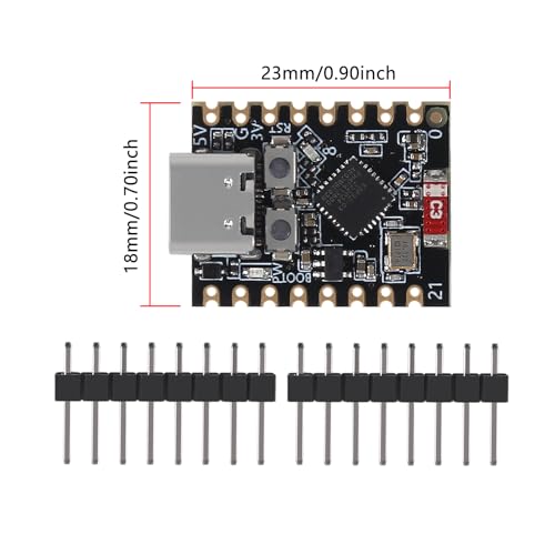 AOICRIE 4pcs ESP32 ESP32-C3 Development Board ESP32 C3 Supermini WiFi Bluetooth Module ESP32C3 160MHz Running Frequency 2.4GHz Wi-Fi & Bluetooth for MicroPython - Image 5