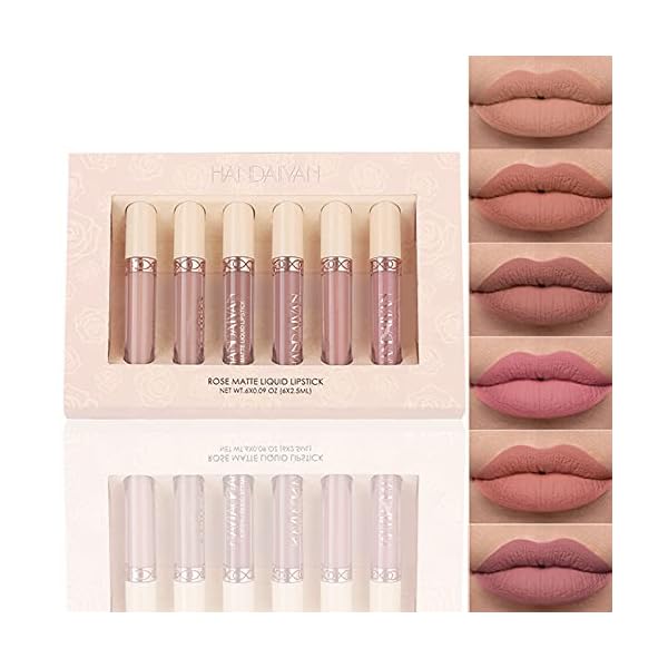 YOUNG-VISION-Matte-Nude-Liquid-Lipstick-Sets-Long-Lasting-and-Waterproof-PinkBrown-Tattoo-Lip-Stick-Pack-Bundles-Lip-GlossLip-Stain-Makeup-Set-for-Women-Labiales-Matte-Larga-Duracion-24 YOUNG VISION Matte Nude Liquid Lipstick Sets, Long Lasting and Waterproof Pink/Brown Lip Stick Pack Bundles, Lip Gloss/Lip Stain Makeup Set for Women, Labiales Matte Larga Duracion 24
