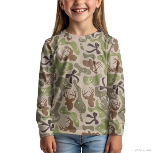 Image of Renewold Boys Girls Tees Kids T-Shirt Long Sleeve Crewneck T Shirts Casual Athletic Tops Clothing for Home School Travel