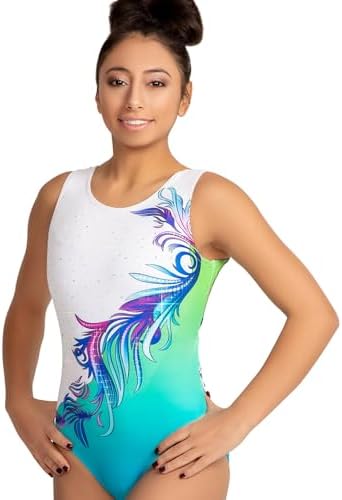 Gymnastics leotards for girls, women, stylish, comfy, durable, Adult, Child, Toddler 5-6 Years #505-CM - 1