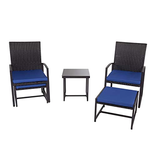 Kinbor 5 Pieces Outdoor Backyard Wicker Buy Online In Aruba At Desertcart