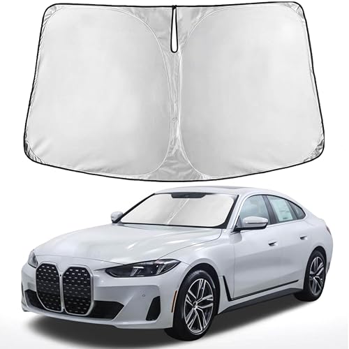Image of EcoNour Windshield Sunshade Compatible for BMW 4 Series, 4 Series Gran Coupe 2014-2024 2025 2026, Sun Visor for Front Windshield & Window Sun Shade Cover, UV Heat Blocker & Protector, Car Accessories