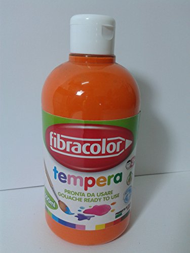 Tempera Farbe Orange für Zeichnen gebrauchsfertig 500 ml
