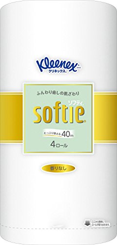 クリネックス ソフティ トイレット4ロール 40mダブル ピュアホワイト の商品画像 3