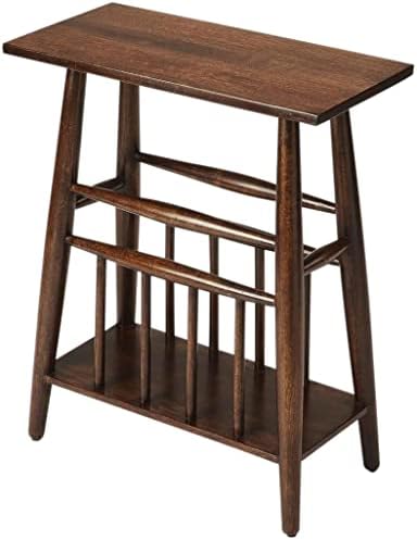 Butler Specialty Magazine Rack End Table in Dark Brown