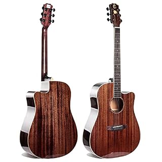 MLOPPTE Guitare,41 pouces guitare acoustique Concert guitare folk placage acajou débutant 4 couleurs sélection marron - Les Beatles, Paul McCartney, John Lennon, RIngo Starr, George Harrison
