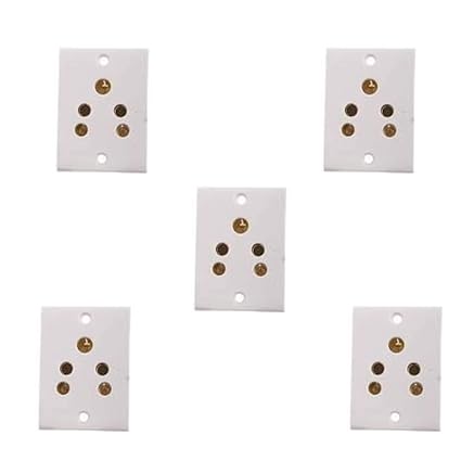 Anchor Penta 38320 6A Socket, White, Pack of 5