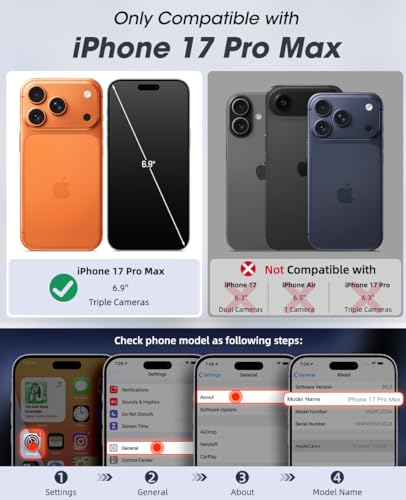 Étui portefeuille iPhone 17 Pro Max magnétique amovible anti-RFID zippé brun
