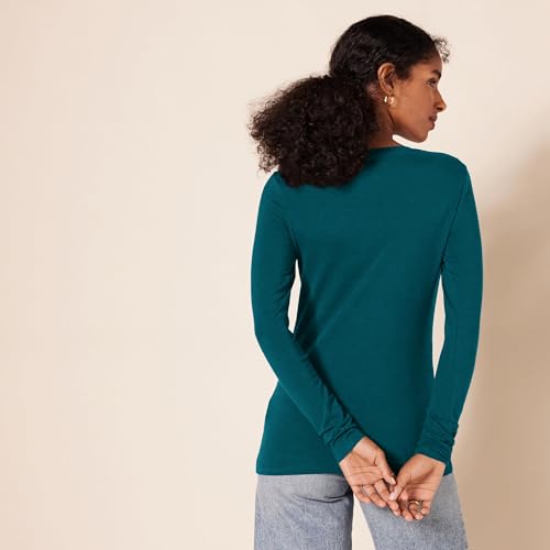 Image of Amazon Essentials Women's Regular-Fit Long-Sleeve Crewneck T-Shirt (Available in Plus Size)