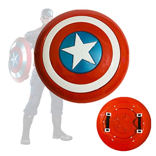 Captain America Shield, 12 inch Children's Captain America Shield Cosplay Party Props for Kids Boy Red