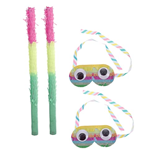 Bâtonnet de piñata en plastique pour enfants - Set de 2 bâtons robustes pour anniversaire
