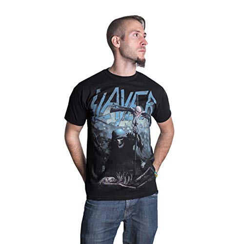 Image of Slayer Soldier Cross Official Tee T-Shirt Mens Unisex (X-Large) Black