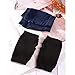 Blulu 2 Pairs Winter Fingerless Gloves for Women Wrist Arm Warmers Stretchy Cotton Knitted Thumbhole Gloves(Black, Navy Blue)