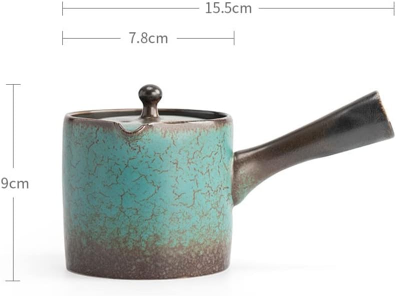 常滑焼陶茶こし急須ブラック 常滑焼 急須 新茶 和風 サイドハンドル お茶 ティー 緑茶 煎茶 ほうじ茶 玄米茶 陶製茶こし 実用的