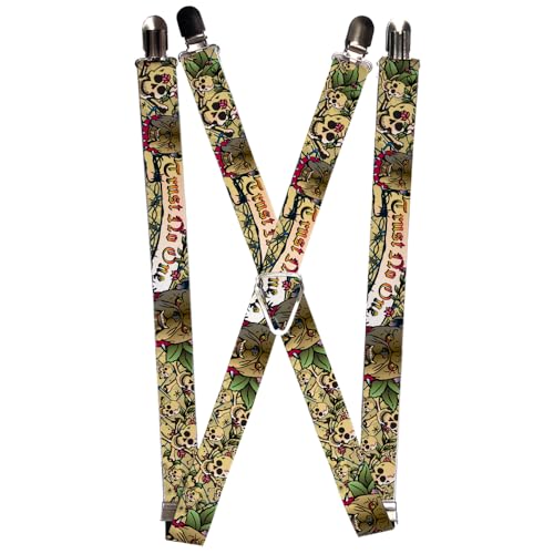 Tirantes para hombre multicolor ajustables elásticos y con pinzas de metal fuertes