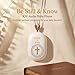WayBeStill KJV Audio Bible Player, Portable microSD Audio Player, Speakers, King James Version Talking Electronic Bible, Portable Bible Player Device New & Old Testament, Gifts for Seniors, White