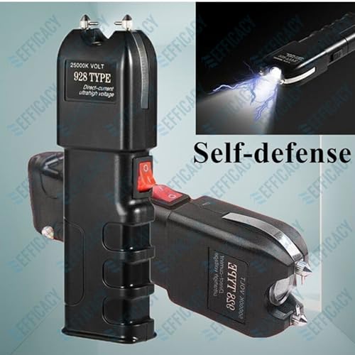 Image of Efficacy 928 Type Rechargeable LED Torch - Compact Flashlight with Carry Pouch & Charging Cable