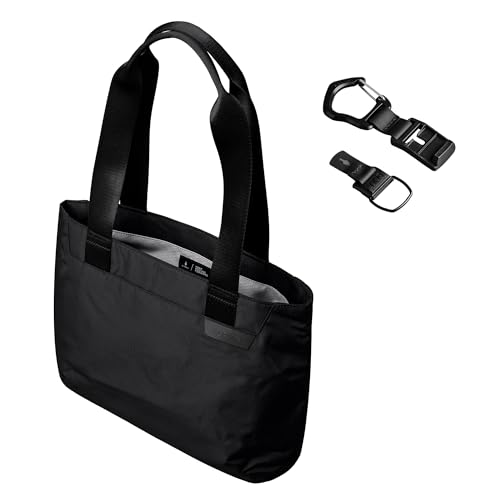 ALPAKA Elements Tote S and HUB Carabiner (L) - Spacious Interior City Walk Tote Bag with Slip Pockets,Casual Use,Self Standing; Quick Release Keychain with Magnetic Belt Clip - EDC Carabiner for Keys
