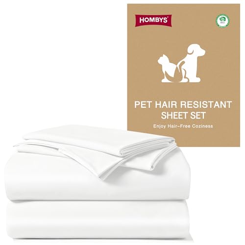 HOMBYS Pet Hair Resistant Sheet Set King Size