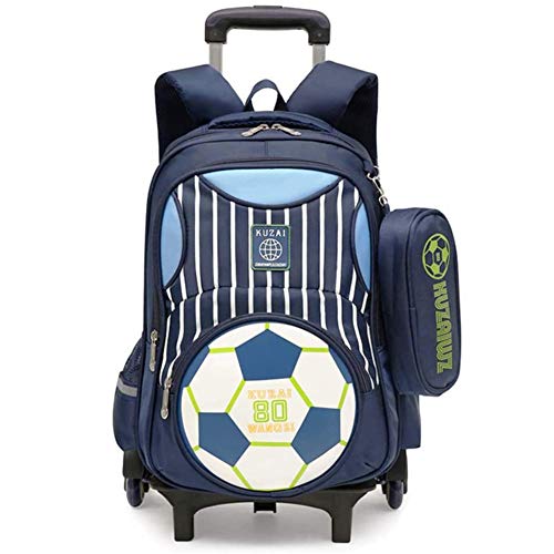 Preisvergleich Produktbild SHIXUE Trolley Schultasche Erwachsene Wasserdichter Polyester Schulrucksack Hohe Kapazität Abnehmbar Reise Rucksack für Teenager Kinder Männer Frau,B