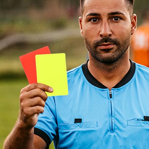 Set de tarjetas y silbato para árbitro fútbol miniatura 5