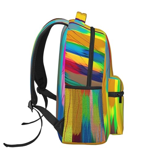 Casual Backpack for Women Men Rainbow Color Lightweight Daypack Large Capacity Nurse Bag3