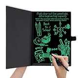 LCD Writing Tablet w 11 Inch Fine Point/Line Screen. Erasable Standalone Electronic Note Taking Pad 4 Adult/Student. Digital Notepad w Hard Cover Can Standup on Desktop as Message Board. Business Gift