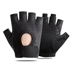 Asheyya Gym Gloves Women, Workout Gloves Men for Weightlifting Cycling Strength Training Fitness (Black)