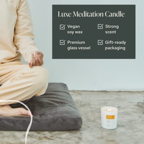 Mindful & Modern Natural Awaken Candle | Ginger & Lemongrass Scented | Aromatherapy For Stress Relief, Meditation, Yoga, Chakra Healing, & Prayer | Elegant Home Fragrance | Soy Wax | 8Oz Glass Jar #TOP3
