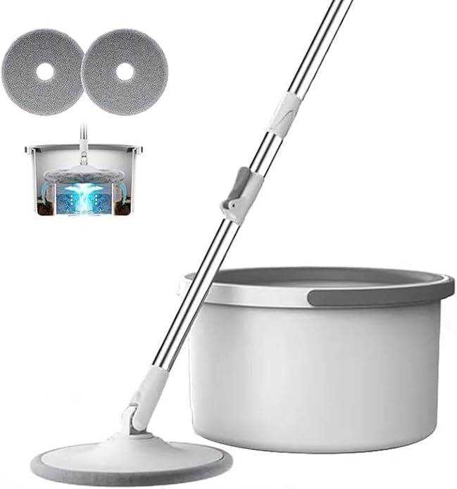 DROZIP Spin Mop Set with Bucket Self Washing, Drying & Cleaning System for Effortless Floor, Wall & Car Cleaning Includes Microfiber Pads, Adjustable Stainless Steel Handle (B0DHPCDV2D) Amazon Price History, Amazon Price Tracker