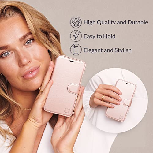 Lupa Iphone Xr Wallet Case, Durable And Slim, Lightweight With Classic Design & Ultra-Strong Magnetic Closure, Faux Leather, Rose Gold, For Apple Xr #TOP5