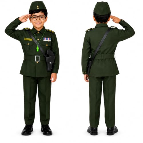 Image of Raj Costume Freedom Fighter Costume for Kids | Independence Day Fancy Dress | Patriotic School Function Dress | Boys & Girls