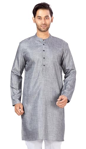 Image of Studio Shringaar Men's Cotton Relaxed Fit Straight Kurta