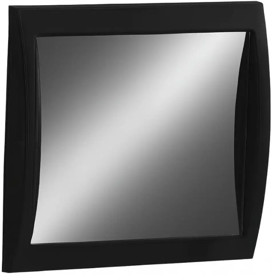 Espelho Portátil com Ventosa para Banheiro, Dupla Face, Giro 360°, 26,5 x 17,5 cm (Preto)