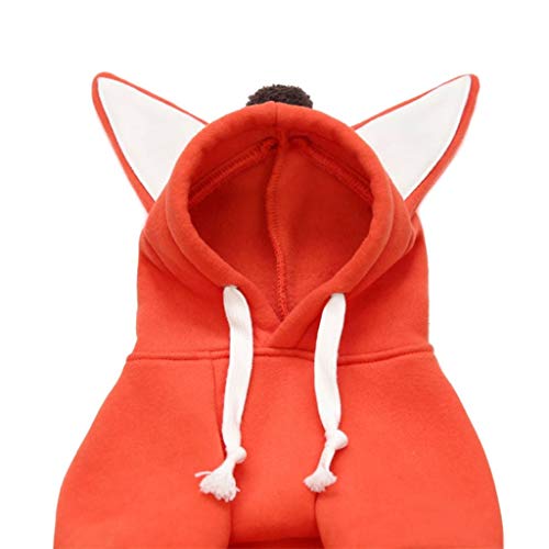 Disfraz de Invierno para Perros Pequeños con Orejas de Zorro miniatura 3