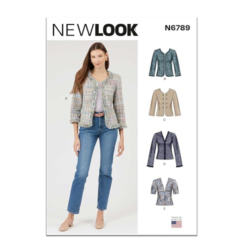 New Look UN6789A Misses' Jackets Sewing Pattern Packet, Design Code