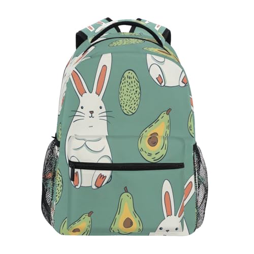 Sac à dos enfant lapin et avocat confortable pour soulager le dos au quotidien