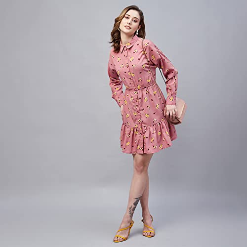 Image of Carlton London Women's Satin Fit and Flare Mini Dress